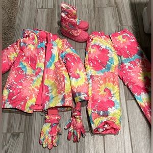 Girls snowsuit set